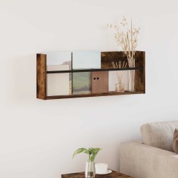 Étagère à magazines avec étagère Chêne fumé 80 x 12 x 30 cm 621497621497
