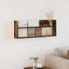Étagère à magazines avec étagère Chêne fumé 80 x 12 x 30 cm 621497621497