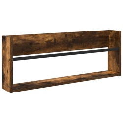 Étagère à magazines avec étagère Chêne fumé 80 x 12 x 30 cm 621497621497