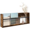 Étagère à magazines avec étagère Chêne fumé 80 x 12 x 30 cm 621497621497
