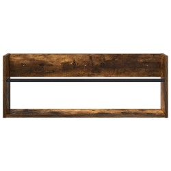 Étagère à magazines avec étagère Chêne fumé 80 x 12 x 30 cm 621497621497