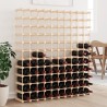 Casier à vin pour 120 bouteilles 112,5x23x123,5 cm pin massif 621499621499