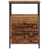 Table de chevet vieux bois 34x35,5x50 cm bois d’ingénierie 621501621501