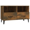 Meuble TV Chêne fumé 80x36x50 cm Bois d'ingénierie 621502621502