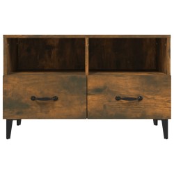 Meuble TV Chêne fumé 80x36x50 cm Bois d'ingénierie 621502621502
