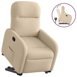 Fauteuil inclinable Crème Tissu 621503621503