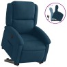 Fauteuil inclinable bleu velours 621504621504