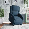 Fauteuil inclinable bleu velours 621504621504
