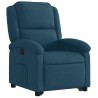 Fauteuil inclinable bleu velours 621504621504