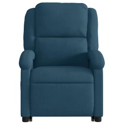 Fauteuil inclinable bleu velours 621504621504