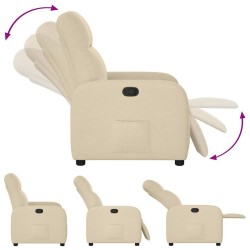 Fauteuil inclinable Crème Tissu 621505621505