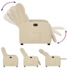 Fauteuil inclinable Crème Tissu 621505621505