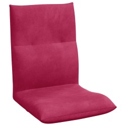 Fauteuil de sol ajustable Bordeaux Velours 621507621507