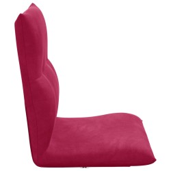 Fauteuil de sol ajustable Bordeaux Velours 621507621507
