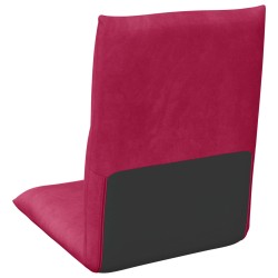Fauteuil de sol ajustable Bordeaux Velours 621507621507