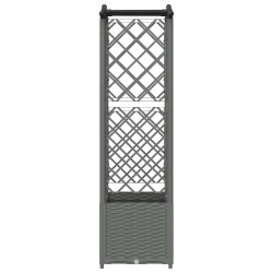 Lit Élevé avec Treillis et Toit Gris clair 125 x 40 x 138 cm PP 621509621509