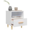 Tables de chevet 2 pcs Blanc 40x35x47 cm 621512621512