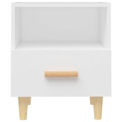 Tables de chevet 2 pcs Blanc 40x35x47 cm 621512621512