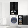 Meuble pour machine à laver en chêne noir 64 x 25,5 x 190 cm 621514621514