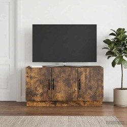 Meuble TV Chêne fumé 99 x 34,5 x 47 cm Bois d'ingénierie 621515621515
