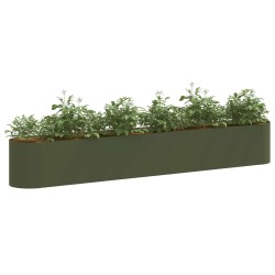 Jardin surélevé Vert olive 280 x 40 x 40 cm 621516621516