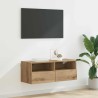Meuble TV mural 80 x 30 x 30 cm Chêne artisanal 621517621517