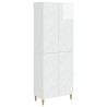 Ensemble de Meubles 2 pcs Blanc brillant Bois d'ingénierie 621521621521