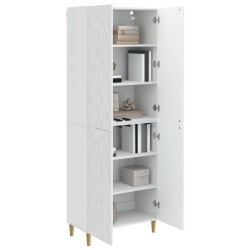 Ensemble de Meubles 2 pcs Blanc brillant Bois d'ingénierie 621521621521