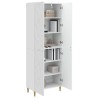 Ensemble de Meubles 2 pcs Blanc brillant Bois d'ingénierie 621521621521