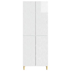 Ensemble de Meubles 2 pcs Blanc brillant Bois d'ingénierie 621521621521