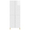 Ensemble de Meubles 2 pcs Blanc brillant Bois d'ingénierie 621521621521