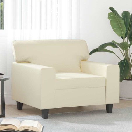 Fauteuil Crème 60 cm Similicuir 621524621524