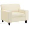 Fauteuil Crème 60 cm Similicuir 621524621524