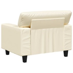 Fauteuil Crème 60 cm Similicuir 621524621524