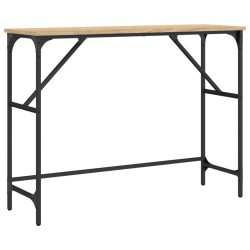 Table console chêne sonoma 100x32x75 cm bois d'ingénierie 621526621526