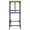 Table console chêne sonoma 100x32x75 cm bois d'ingénierie 621526621526