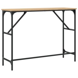 Table console chêne sonoma 100x32x75 cm bois d'ingénierie 621526621526