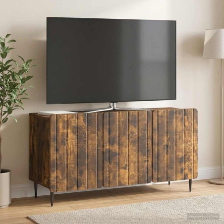 Meuble TV Chêne fumé 99 x 34,5 x 52 cm Bois d'ingénierie 621528621528