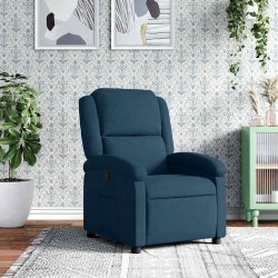 Fauteuil inclinable bleu velours 621529621529
