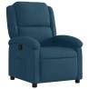 Fauteuil inclinable bleu velours 621529621529