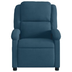 Fauteuil inclinable bleu velours 621529621529