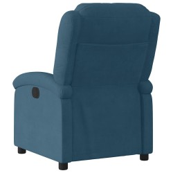 Fauteuil inclinable bleu velours 621529621529