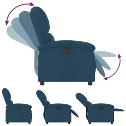 Fauteuil inclinable bleu velours 621529621529