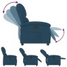 Fauteuil inclinable bleu velours 621529621529