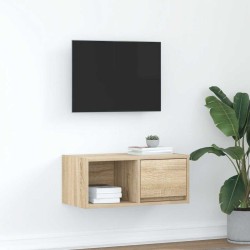Meuble TV chêne sonoma 60x31x25,5 cm bois d'ingénierie 621530621530
