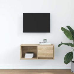 Meuble TV chêne sonoma 60x31x25,5 cm bois d'ingénierie 621530621530