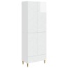 Ensemble de Meubles 2 pcs Blanc brillant Bois d'ingénierie 621532621532