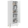 Ensemble de Meubles 2 pcs Blanc brillant Bois d'ingénierie 621532621532
