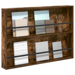 Étagère à magazines avec étagère Chêne fumé 100 x 12 x 70 cm 621533621533