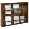 Étagère à magazines avec étagère Chêne fumé 100 x 12 x 70 cm 621533621533